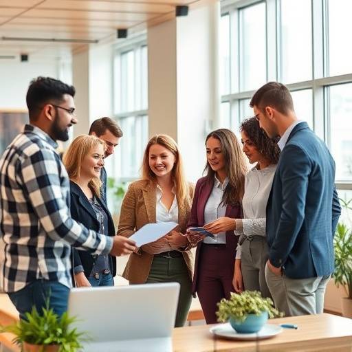Diverse team collaborating around a table, representing CareerCompass Australia's collaborative spirit and dedication to client success.
